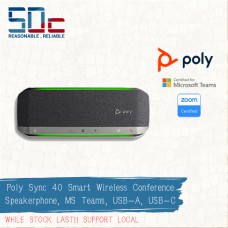 POLY SYNC 40 SMART SPEAKERPHONE FOR FLEXIBLE/HUDDLE ROOMS