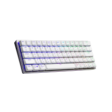 SK622 Silver White Clicky Mechanical Keyboard (Blue) 